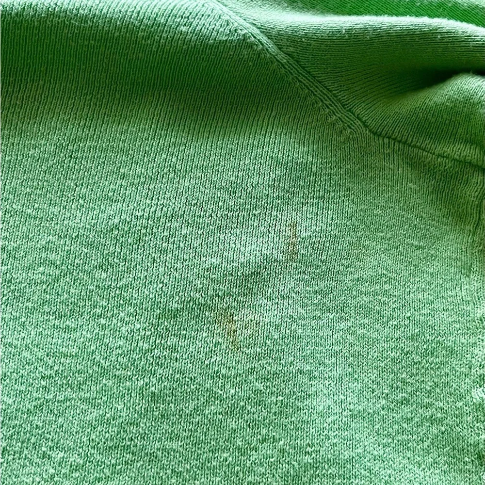 Polo Ralph Lauren Men's Large Bright Green Pima Cotton V-Neck Sweater